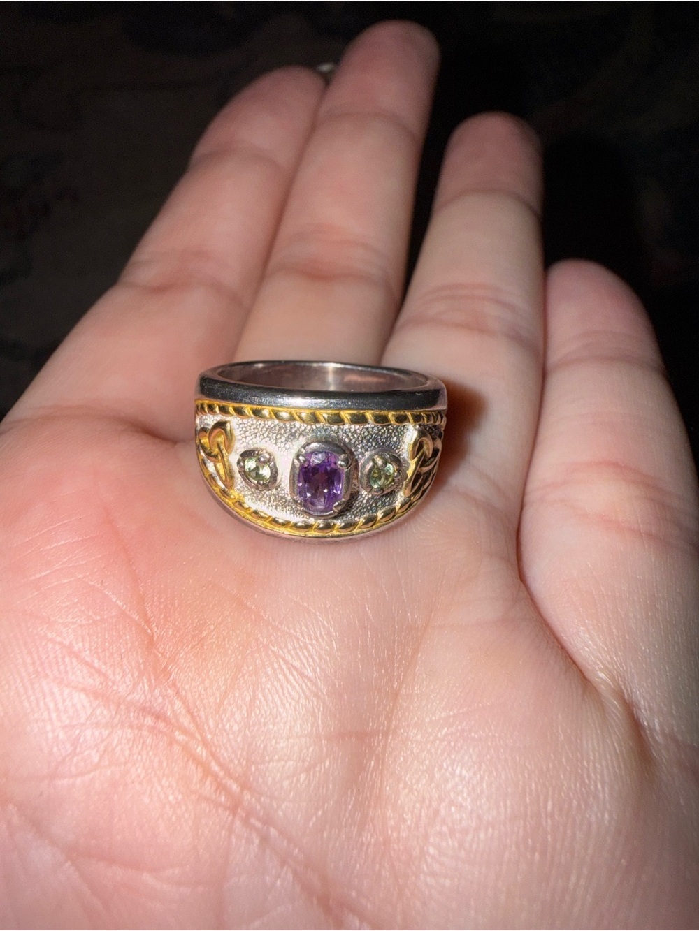 Vintage Celtic sterling silver ring - Picture 4 of 4